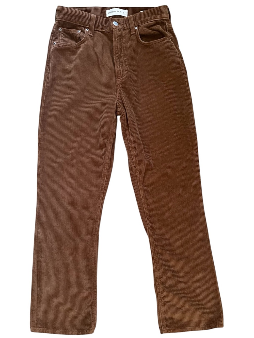 Aritzia Denim Forum Arlo High Rise Straight-Leg Corduroy Jeans Pants